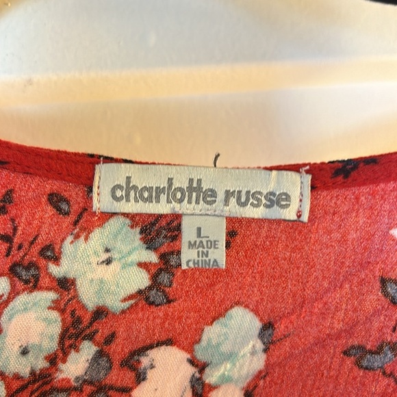 Charlotte Russe floral Romper - Picture 2 of 3